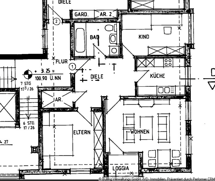 3-Zimmer-Wohnung mit Balkon – nur mit gültigem WBS – Vorschau 5